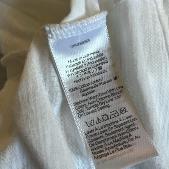 Madewell | 2023 Relaxed Classic 100% Cotton White V-Neck Tee Size Large - Picture 10 of 12